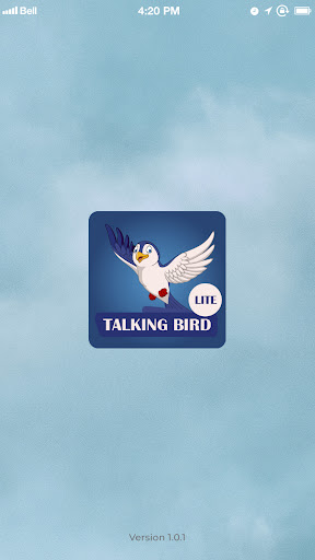 Android application Talking Bird Lite screenshort