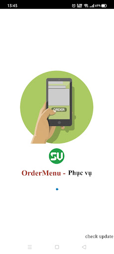Android application Order Menu screenshort