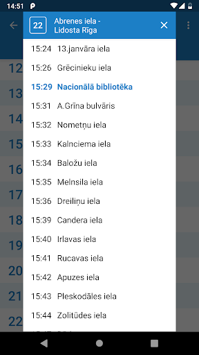 Riga Transport - timetables
