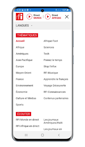 RFI MONDE Radio ET AFRIQUE