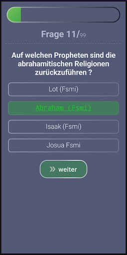 Android application Islam-Quiz screenshort