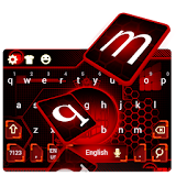 red electricity neon keyboard circuit future icon