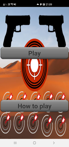 Android application Hit the target screenshort