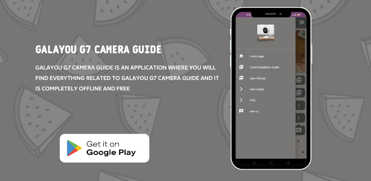 Galayou G7 Camera Guide - 1 - (Android)