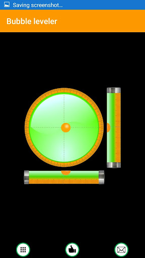 Android application Bubble level screenshort