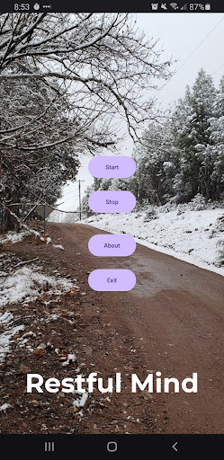 Android application Restful Mind screenshort