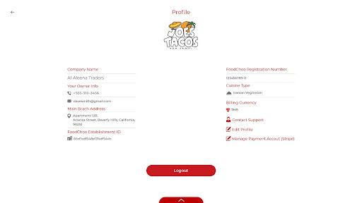 FoodChoo Restaurant Screen 3