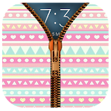 Sweet Girly Zipper Lock Screen icon
