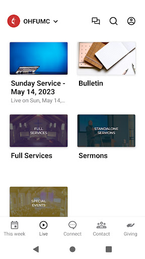 Oak Harbor Methodist Church Screen 2