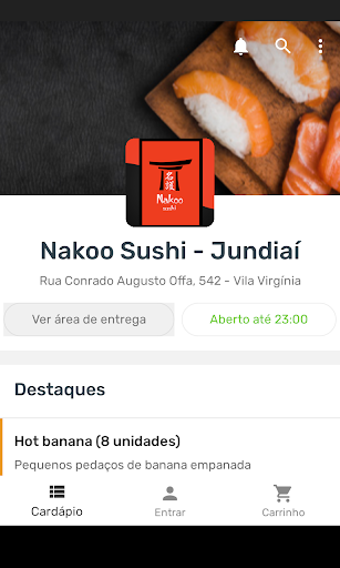 Android application Nakoo Sushi screenshort
