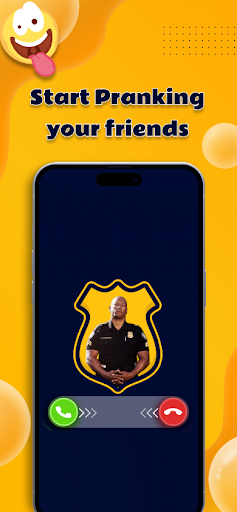 Android application Police Cop Fake Phone Call Fun screenshort