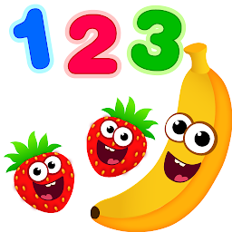 图标图片“有趣的食物123-宝宝学数字! 儿童游戏和趣味数学游戏”