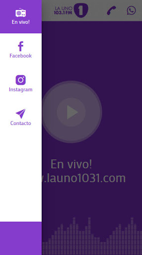 Android application La Uno 103.1 screenshort