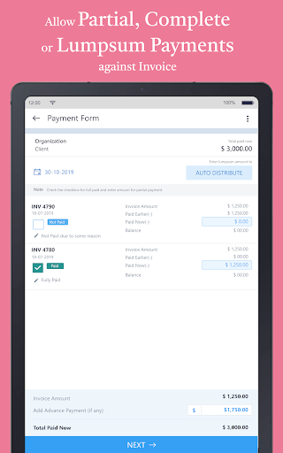 Screenshot of Simple Invoice Manager