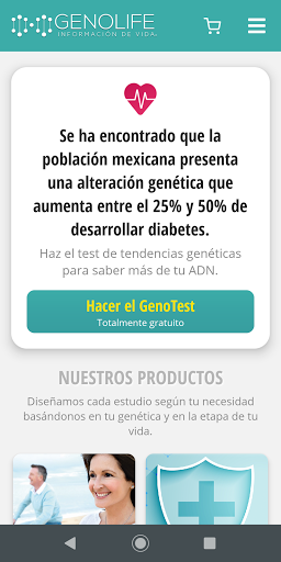 Android application Genolife screenshort