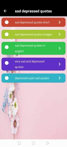 Android application Sad Depressed Quotes screenshort