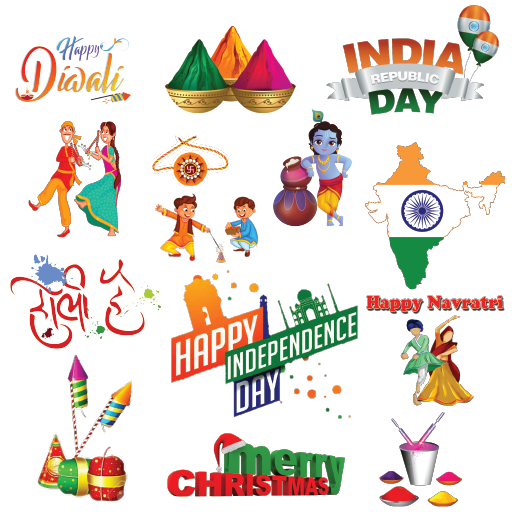 Ganesh Chaturthi Stickers logo