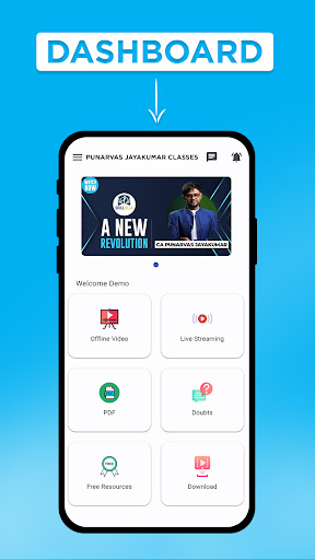 Android application Punarvas Jayakumar Classes screenshort