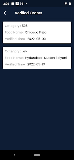 Android application Benzy Canteen screenshort