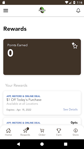 Screenshot of Six Beans Coffee Co Rewards