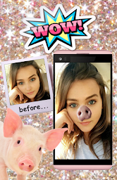 Pig Face Nose Snap Funny Photo Editor Funny Selfie