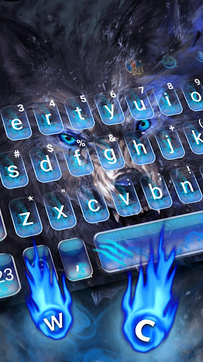 Cruel Night Wolf Keyboard Them Screen 2