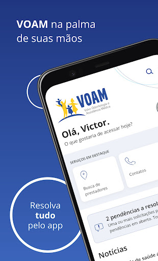 Android application VOAM ODONTO E ASSIST. MÉDICA screenshort