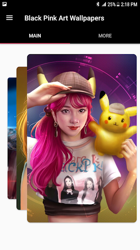 Black Pink Art Wallpapers Screen 3