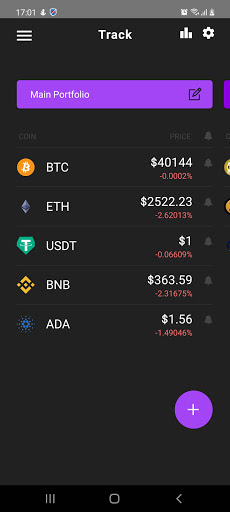 Android application CoinFlo - Crypto Tracking And screenshort
