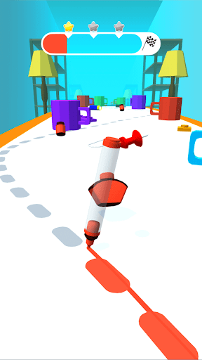 Run Race Pen 3D Screen 3