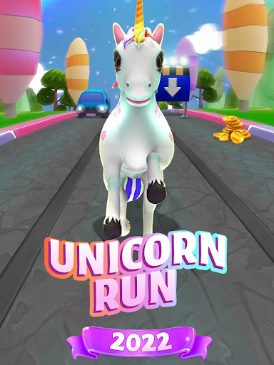 Unicorn Running Game - Fun Run apklade screenshots 1