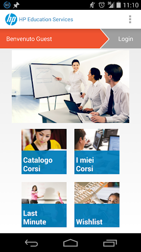 Android application HP Education Italy screenshort