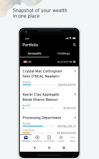 Android application Citi Private Bank In View screenshort