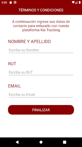 KIA Tracking Screen 3