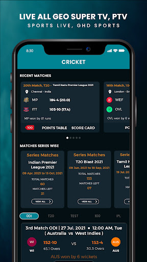 Live All Geo Super TV, PTV Sports Live, GHD Sports