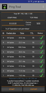 Ping tool  ICMP – TCP ping Apk 2022 3