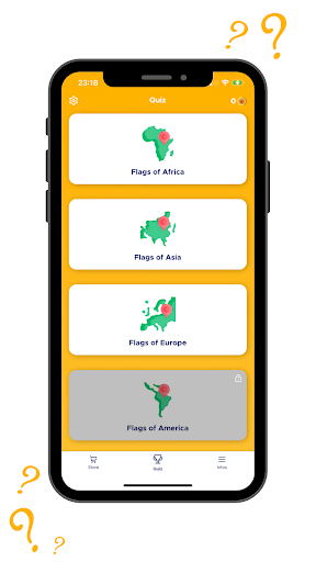 Quiz 2022 - Country flags Screen 2