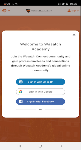 Wasatch Connect Screen 2