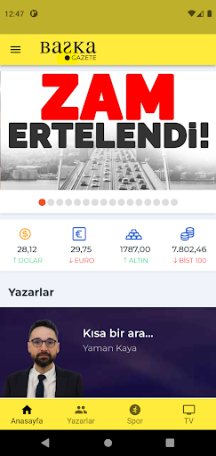 Android application Başka Gazete screenshort