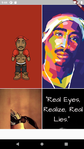 Android application Tupac Shakur HD Wallpapers screenshort