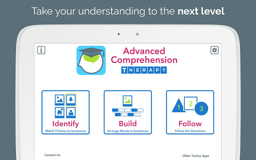 Screenshot of Advanced Comprehension Therapy
