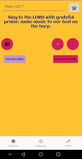 Android application The Psalm of the Day screenshort