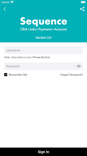 Sequence CRM Screen 3