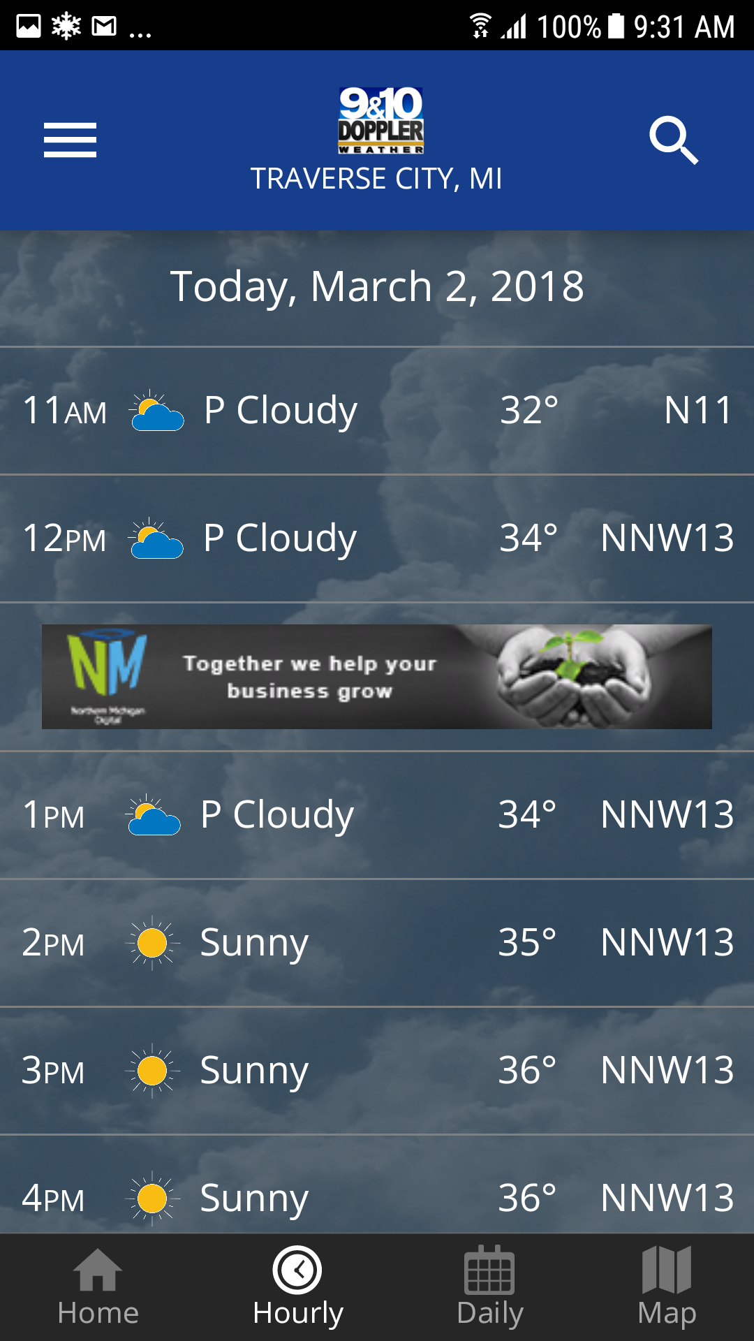 Android application Doppler 9&10 Weather Team screenshort