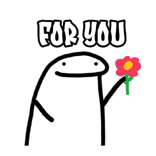 Set stickers flork meme Love 1 | Magnet