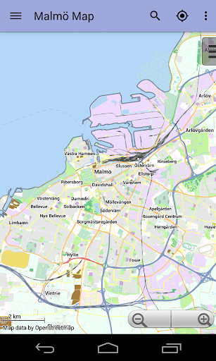 Android application Malmö Offline City Map screenshort