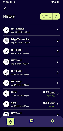 Android application VeWorld screenshort