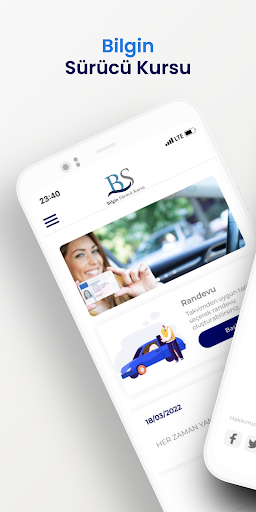 Android application Bilgin Sürücü Kursu screenshort