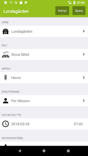 Sprutjournal Screen 2