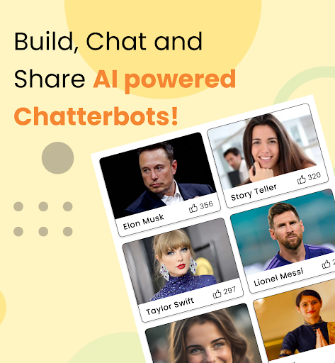 Android application Chatter: Chat with AI Friends screenshort